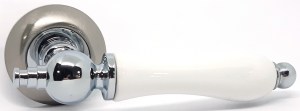 Ручка дверная KEDR R10-555 SN CP (сатин/хром)